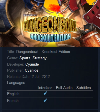 Dungeonbowl - Knockout Edition Steam - Click Image to Close